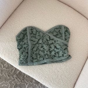 Free People Lace Corset Crop Top